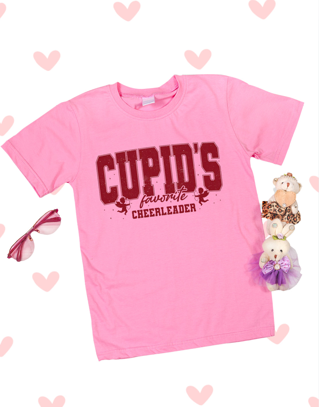 Youth Cupids Fav Cheerleader Tee