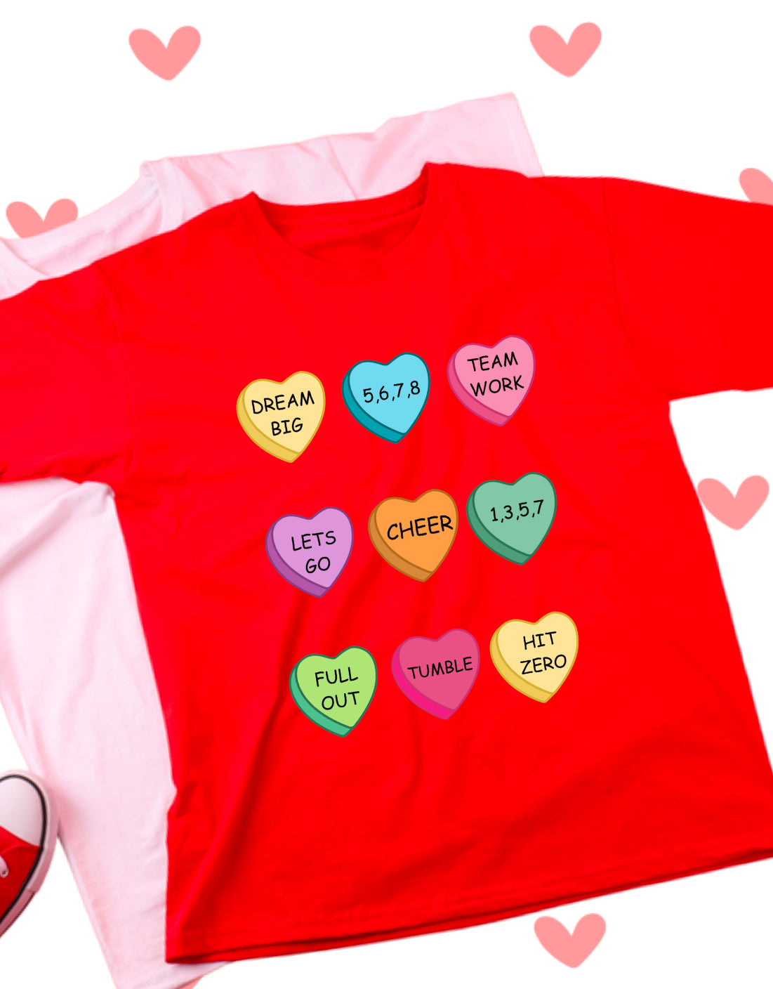 Youth Candy Hearts Tee