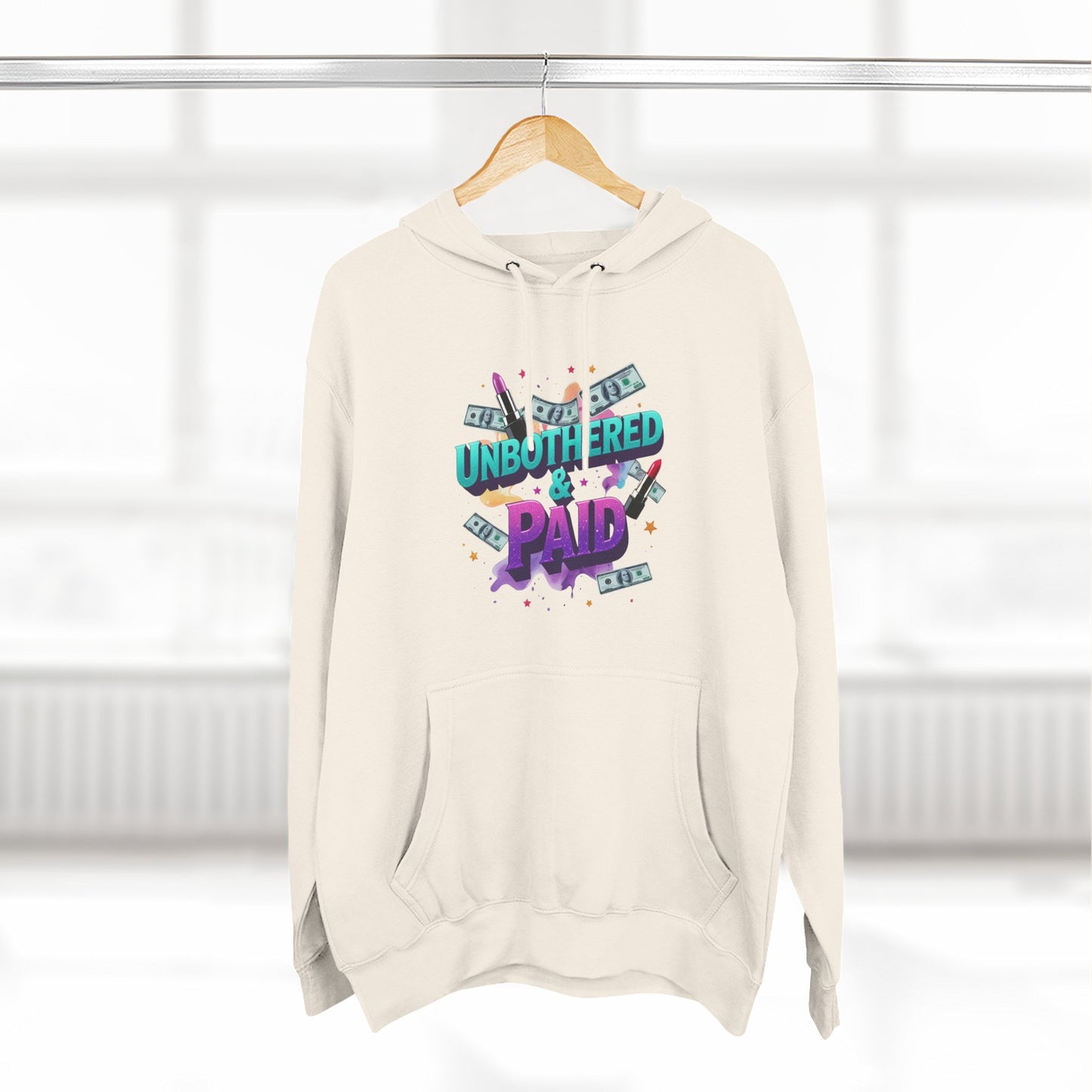 Unbothered & Paid' Fleece Hoodie