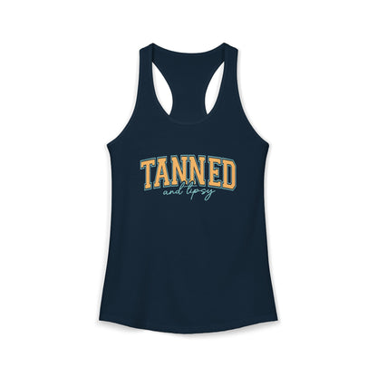 Tanned and Tipsy Racerback Tank