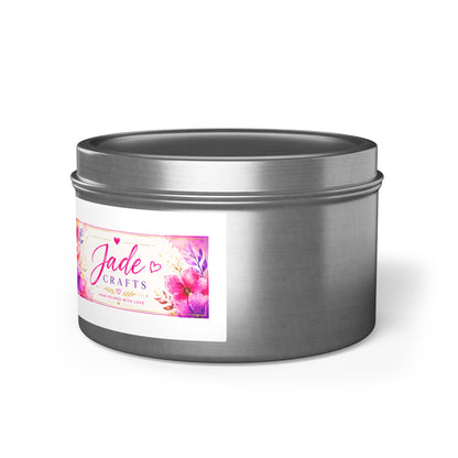 Floral Tin Candle