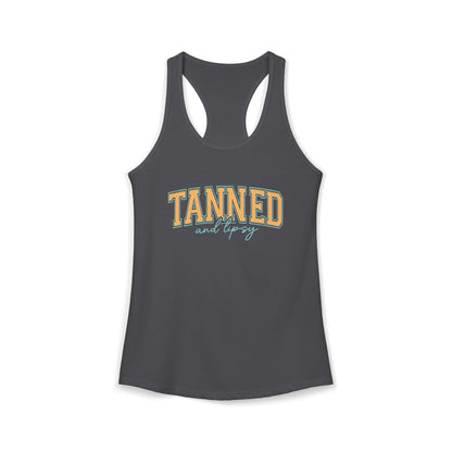 Tanned and Tipsy Racerback Tank