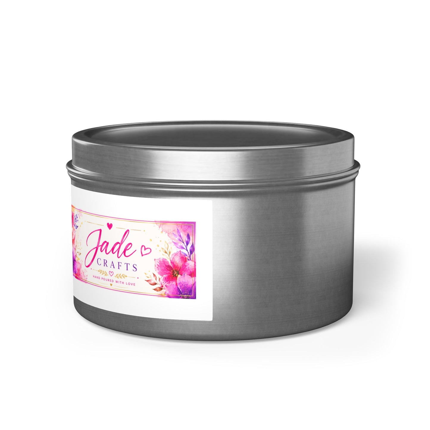 Floral Tin Candle