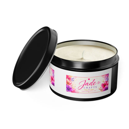 Floral Tin Candle
