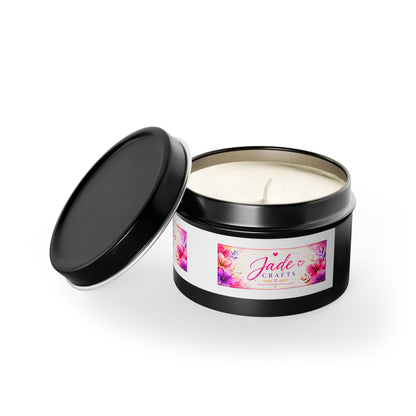 Floral Tin Candle