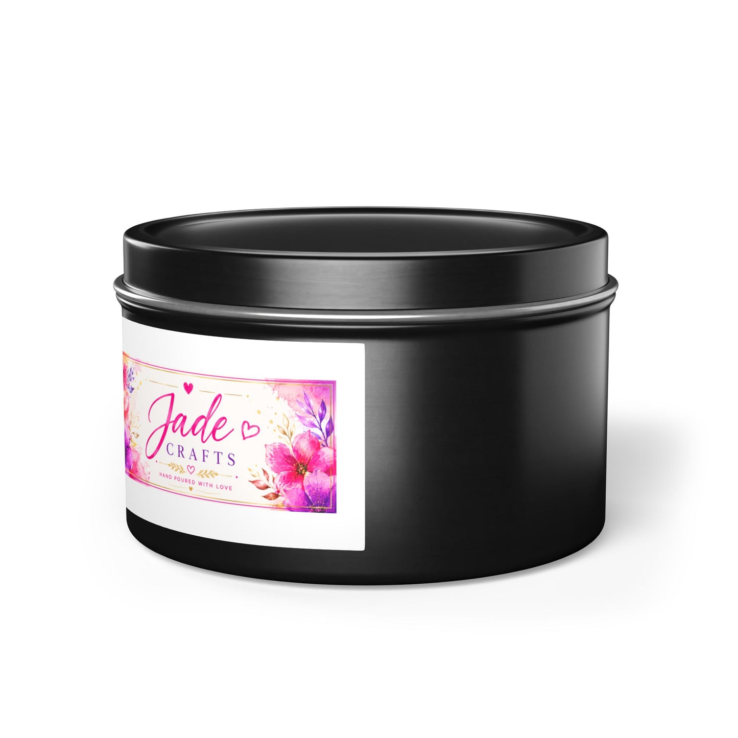 Floral Tin Candle