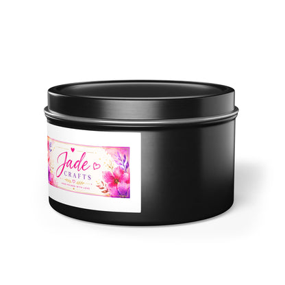 Floral Tin Candle