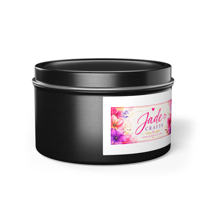 Floral Tin Candle