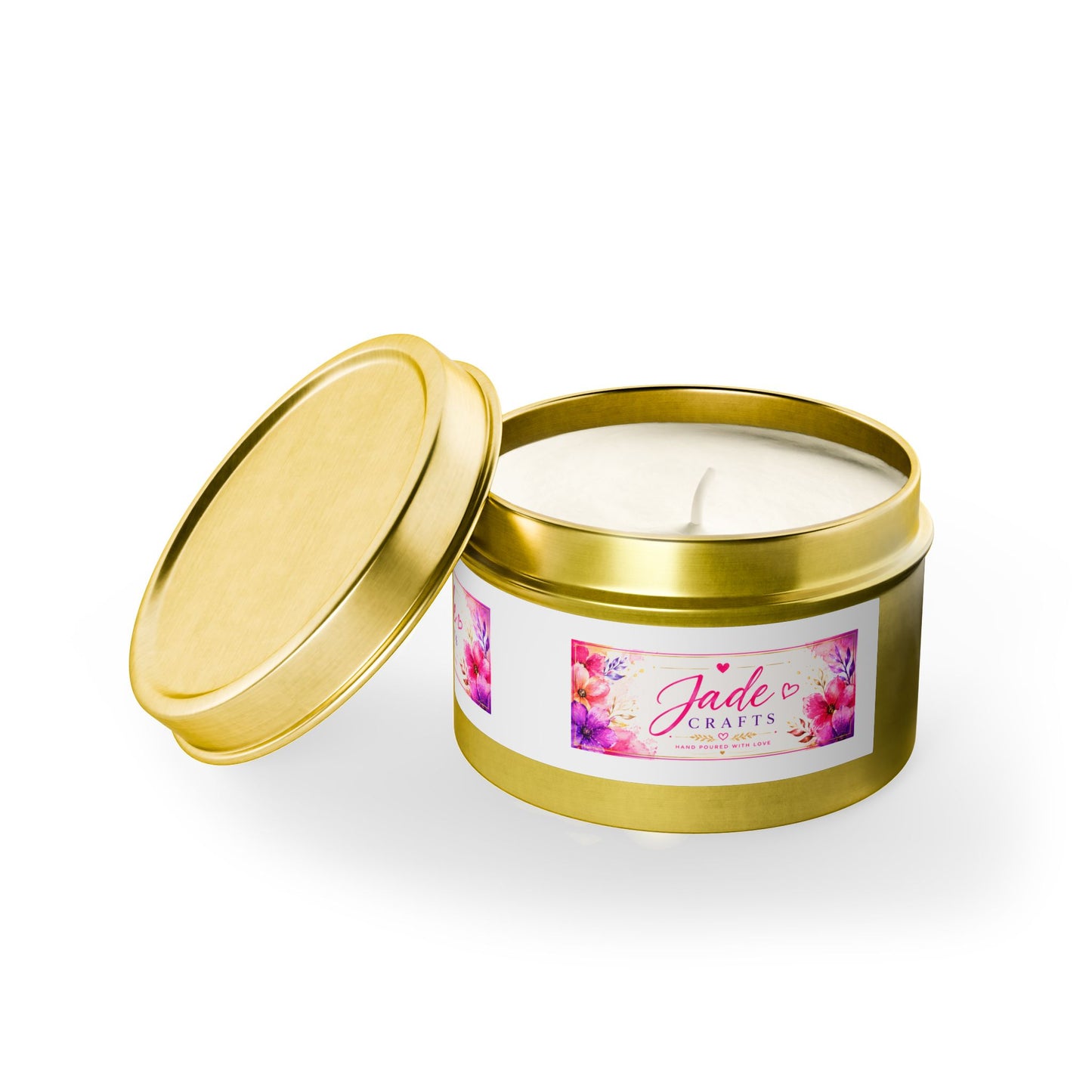 Floral Tin Candle