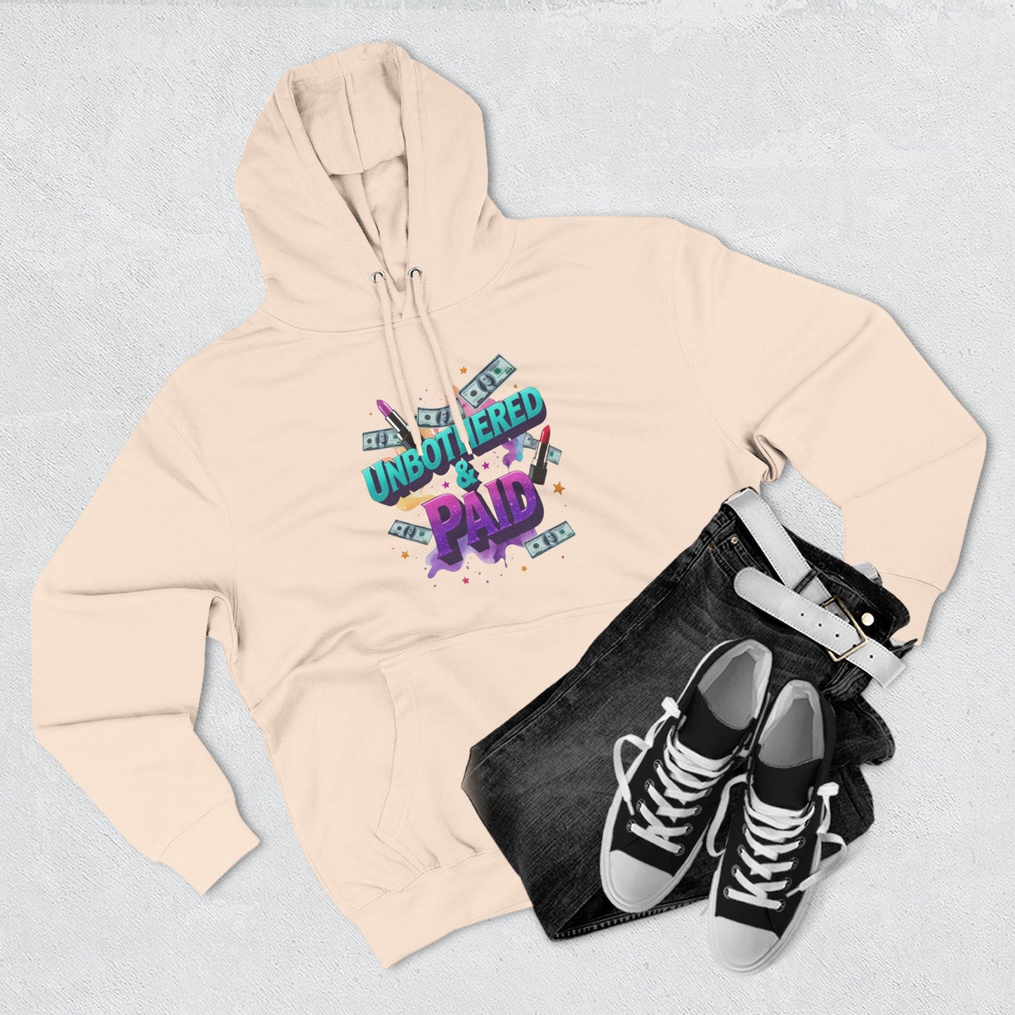 Unbothered & Paid' Fleece Hoodie