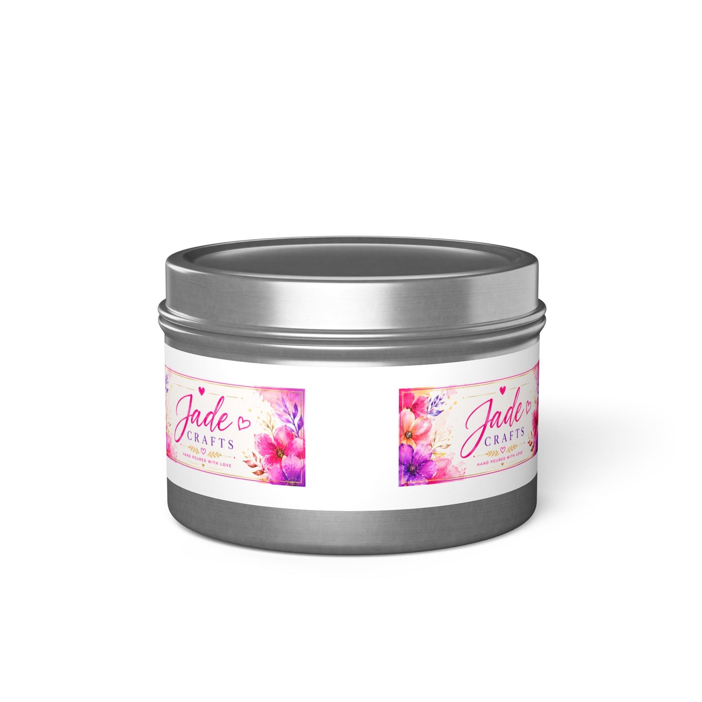 Floral Tin Candle