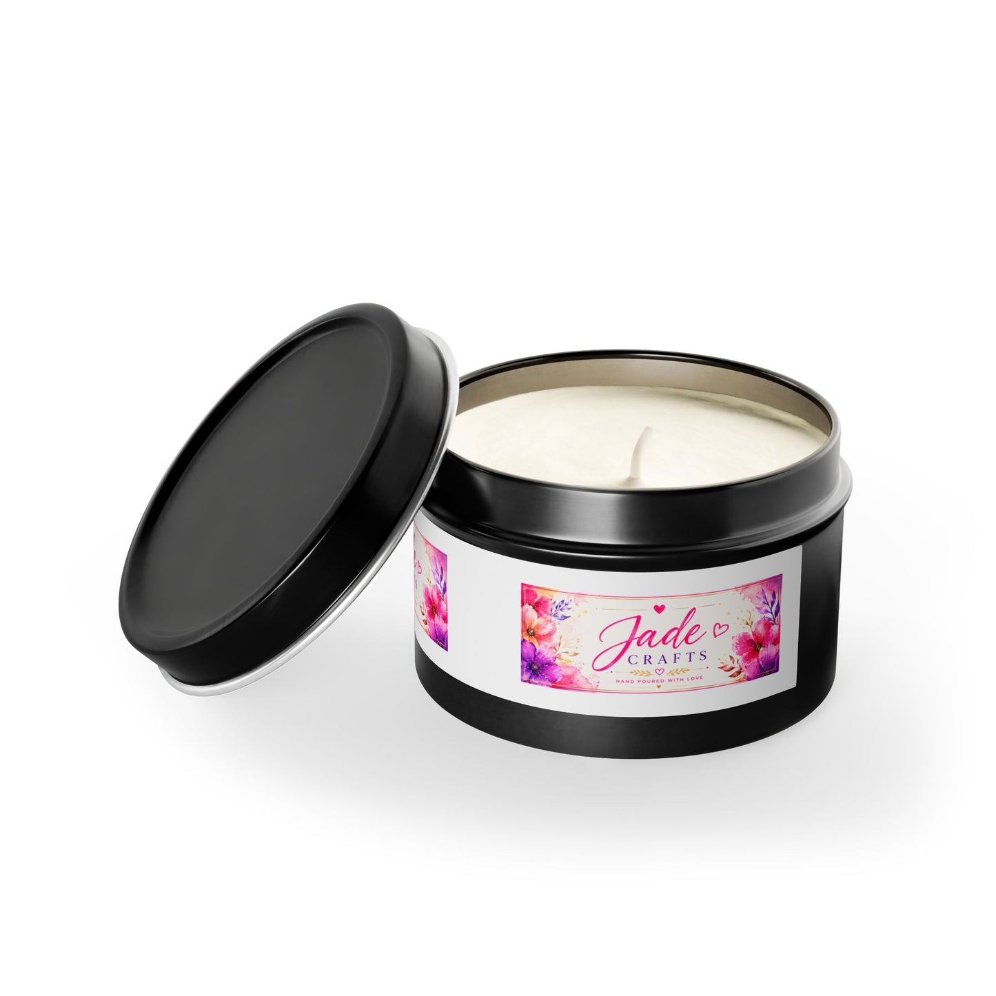 Floral Tin Candle