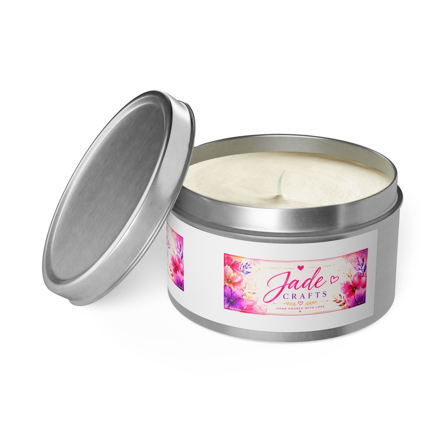 Floral Tin Candle