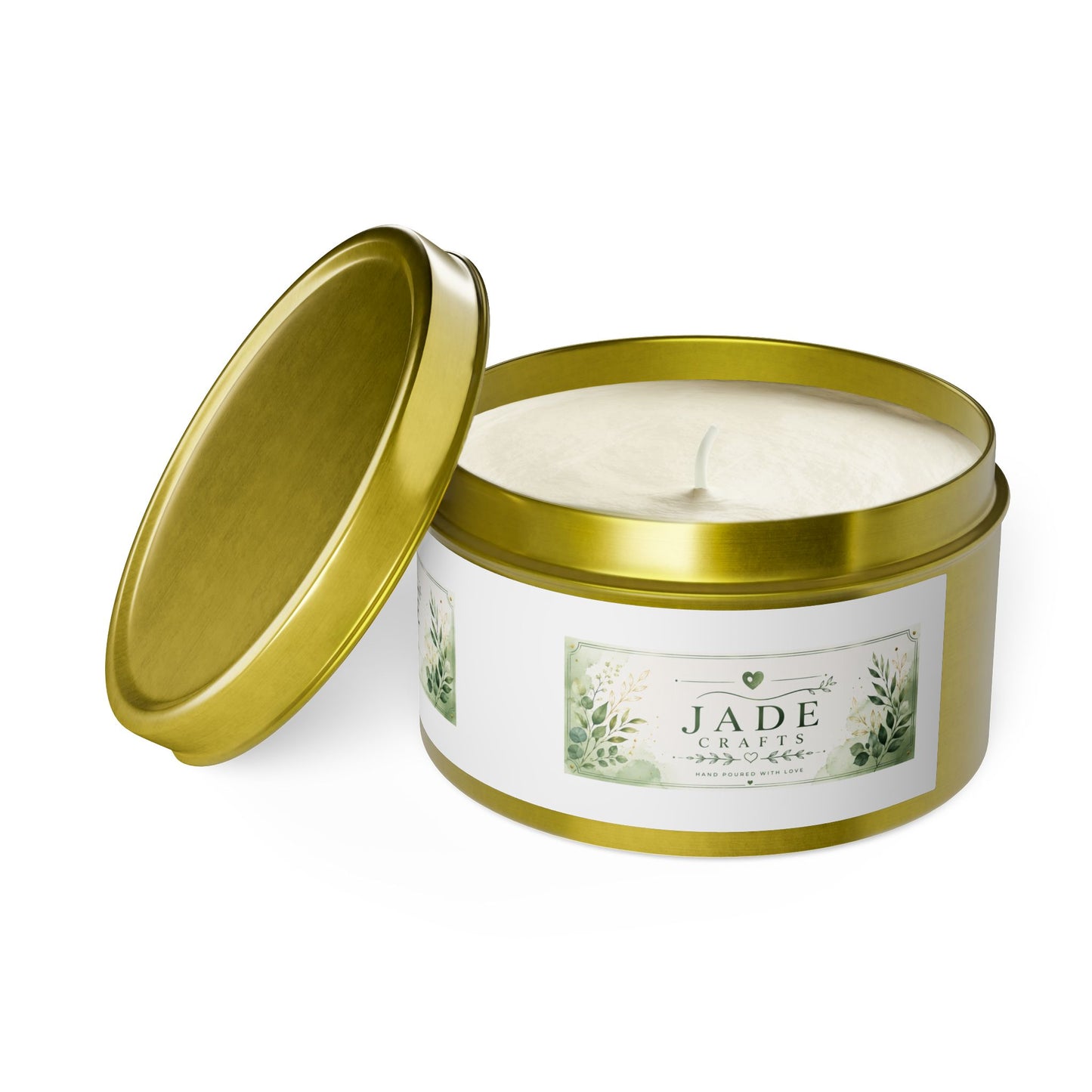 Botanical Jade Tin Candle