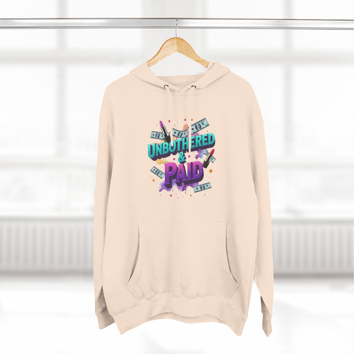 Unbothered & Paid' Fleece Hoodie