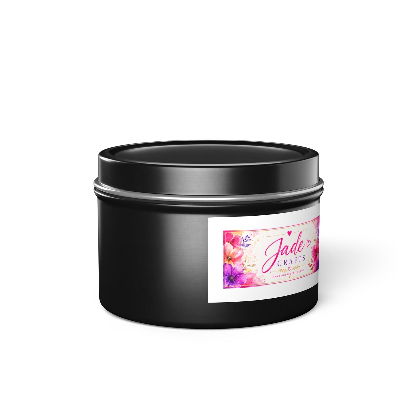 Floral Tin Candle