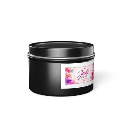 Floral Tin Candle