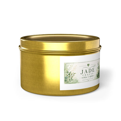 Botanical Jade Tin Candle