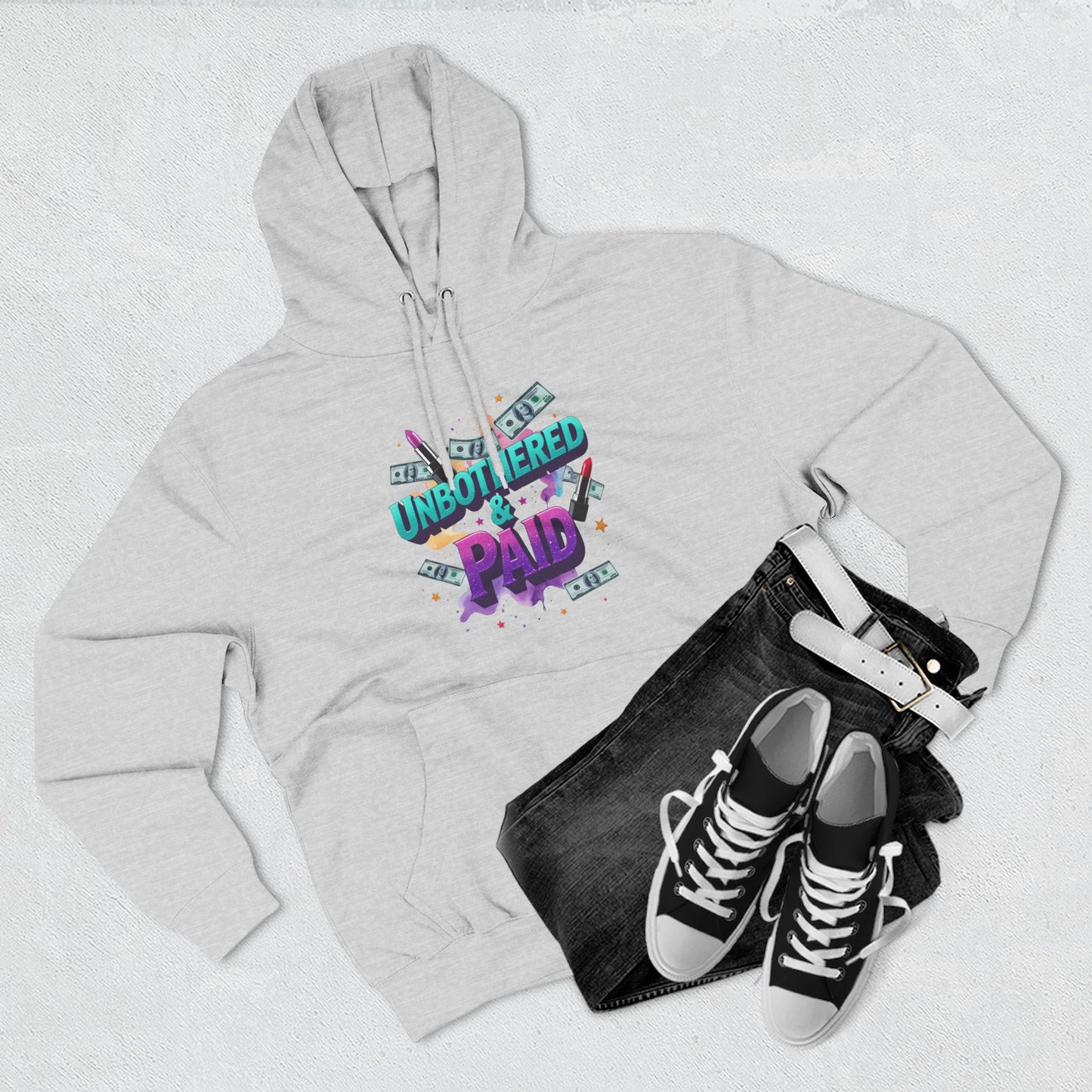Unbothered & Paid' Fleece Hoodie
