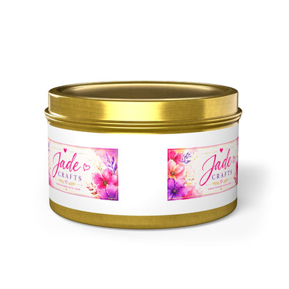 Floral Tin Candle