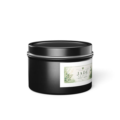 Botanical Jade Tin Candle