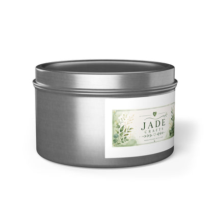 Botanical Jade Tin Candle
