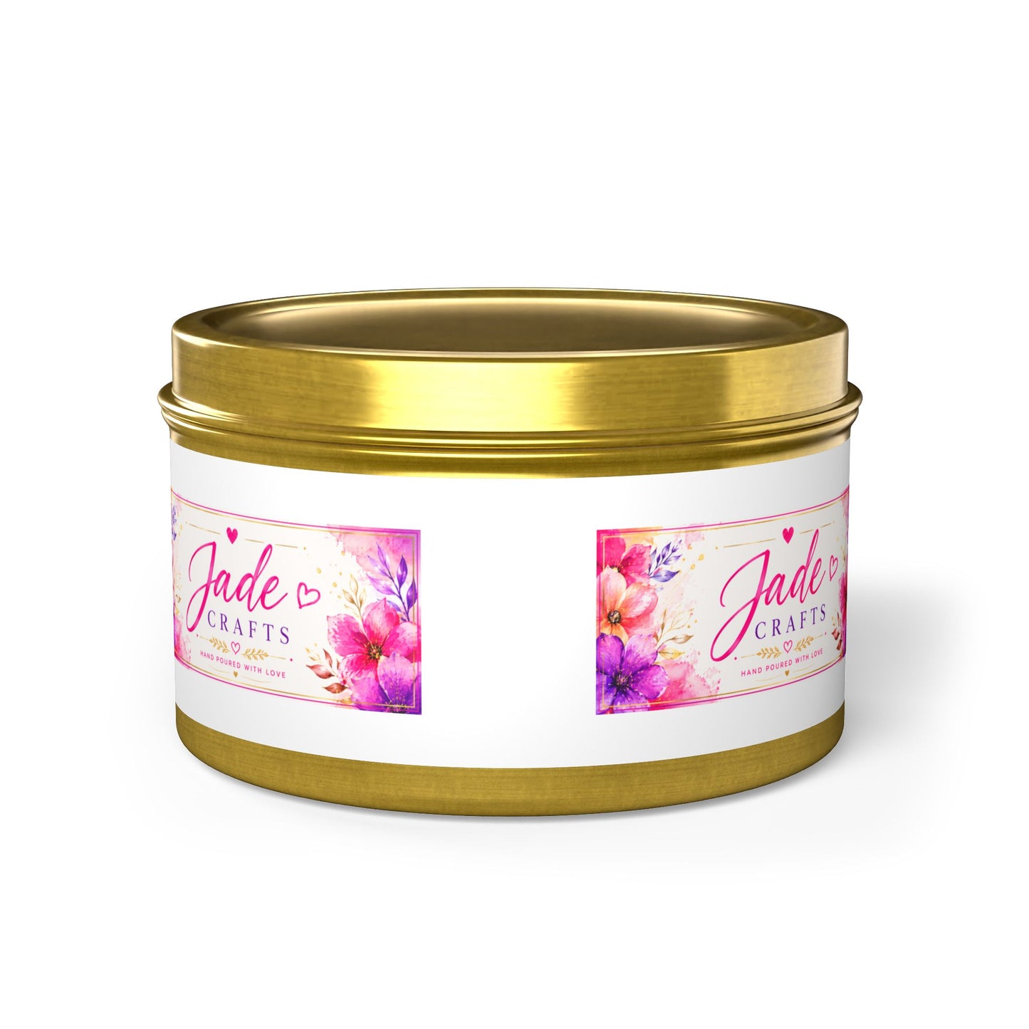 Floral Tin Candle