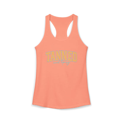 Tanned and Tipsy Racerback Tank