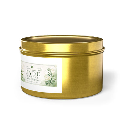 Botanical Jade Tin Candle