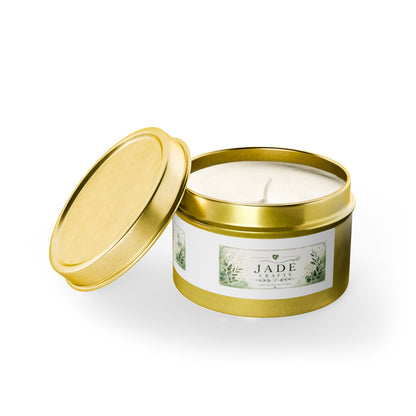 Botanical Jade Tin Candle