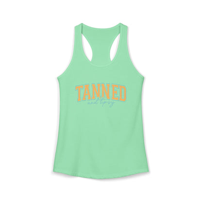 Tanned and Tipsy Racerback Tank