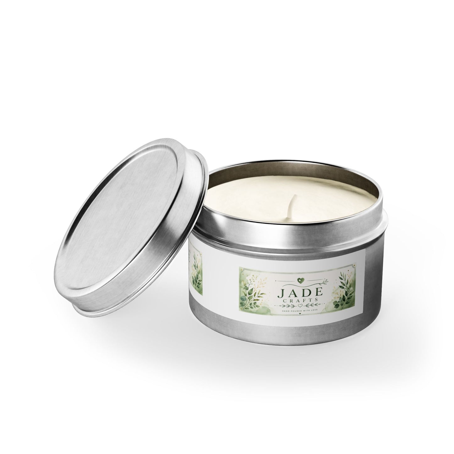 Botanical Jade Tin Candle