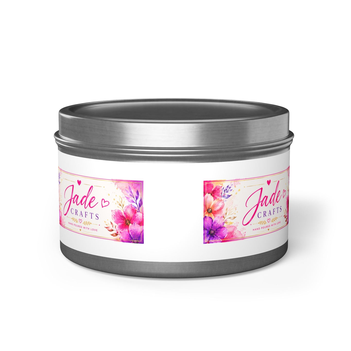 Floral Tin Candle