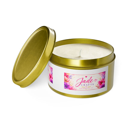 Floral Tin Candle