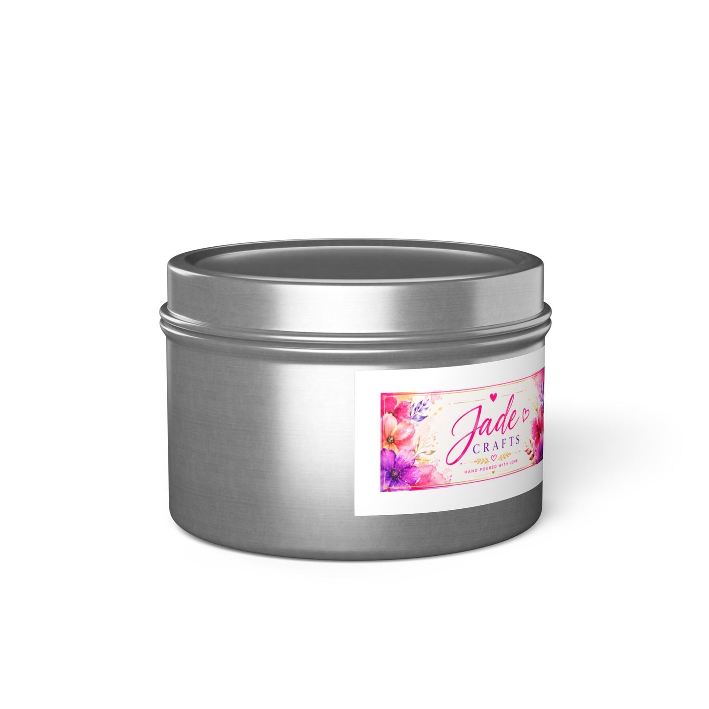 Floral Tin Candle