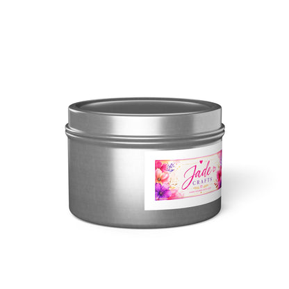 Floral Tin Candle