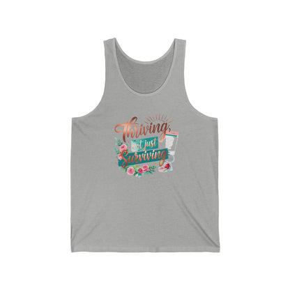 Thriving Not Just Surviving Floral Tank Top