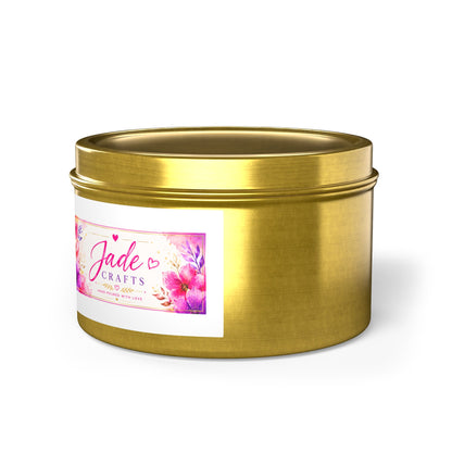 Floral Tin Candle