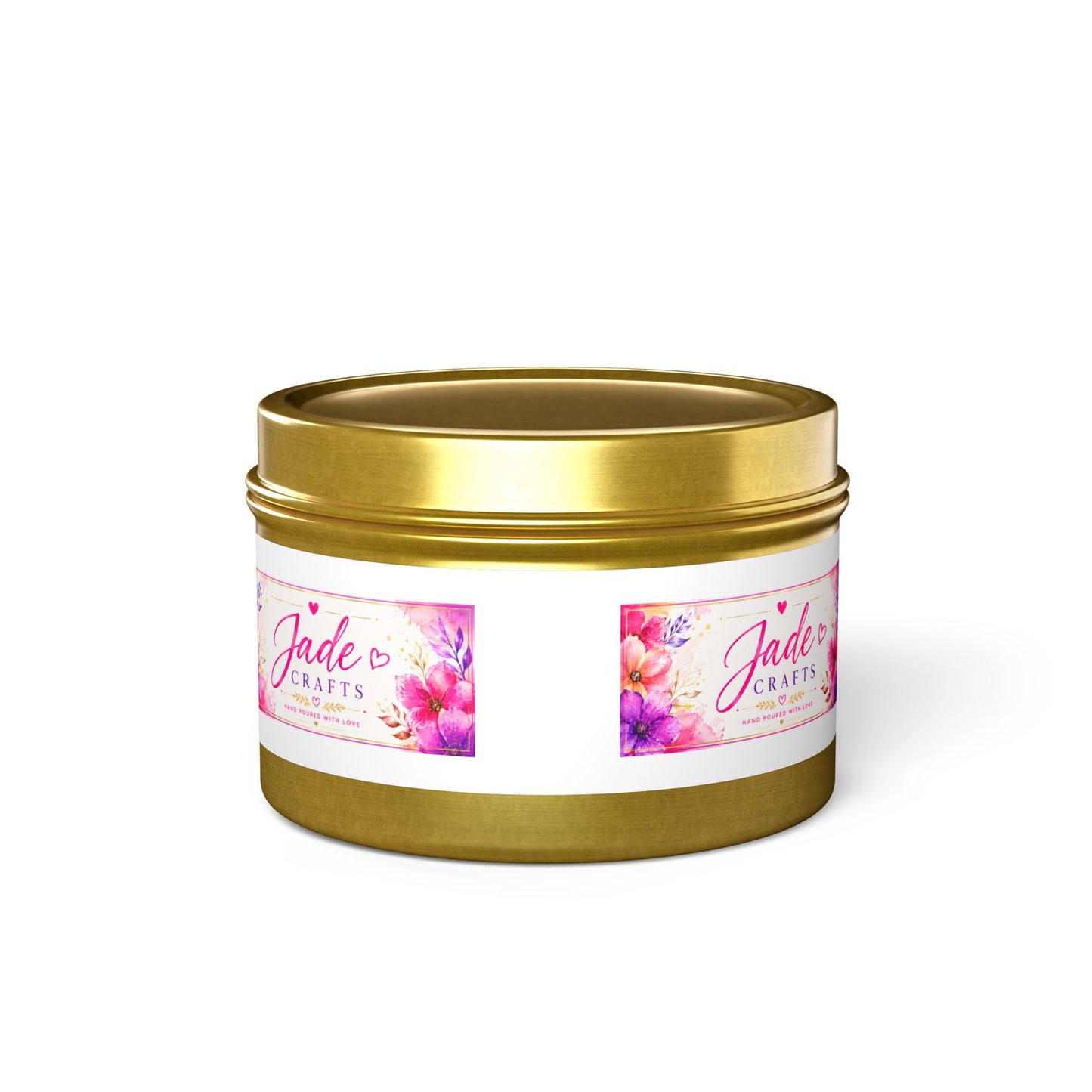 Floral Tin Candle