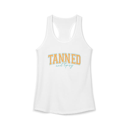 Tanned and Tipsy Racerback Tank