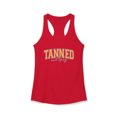 Tanned and Tipsy Racerback Tank