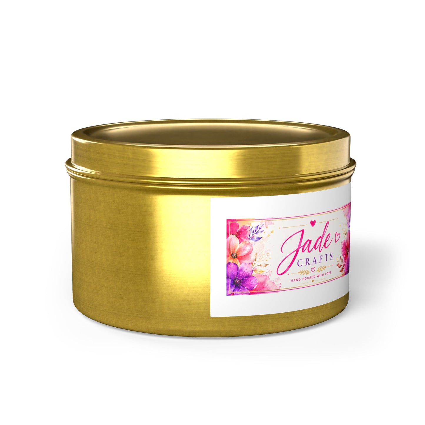 Floral Tin Candle