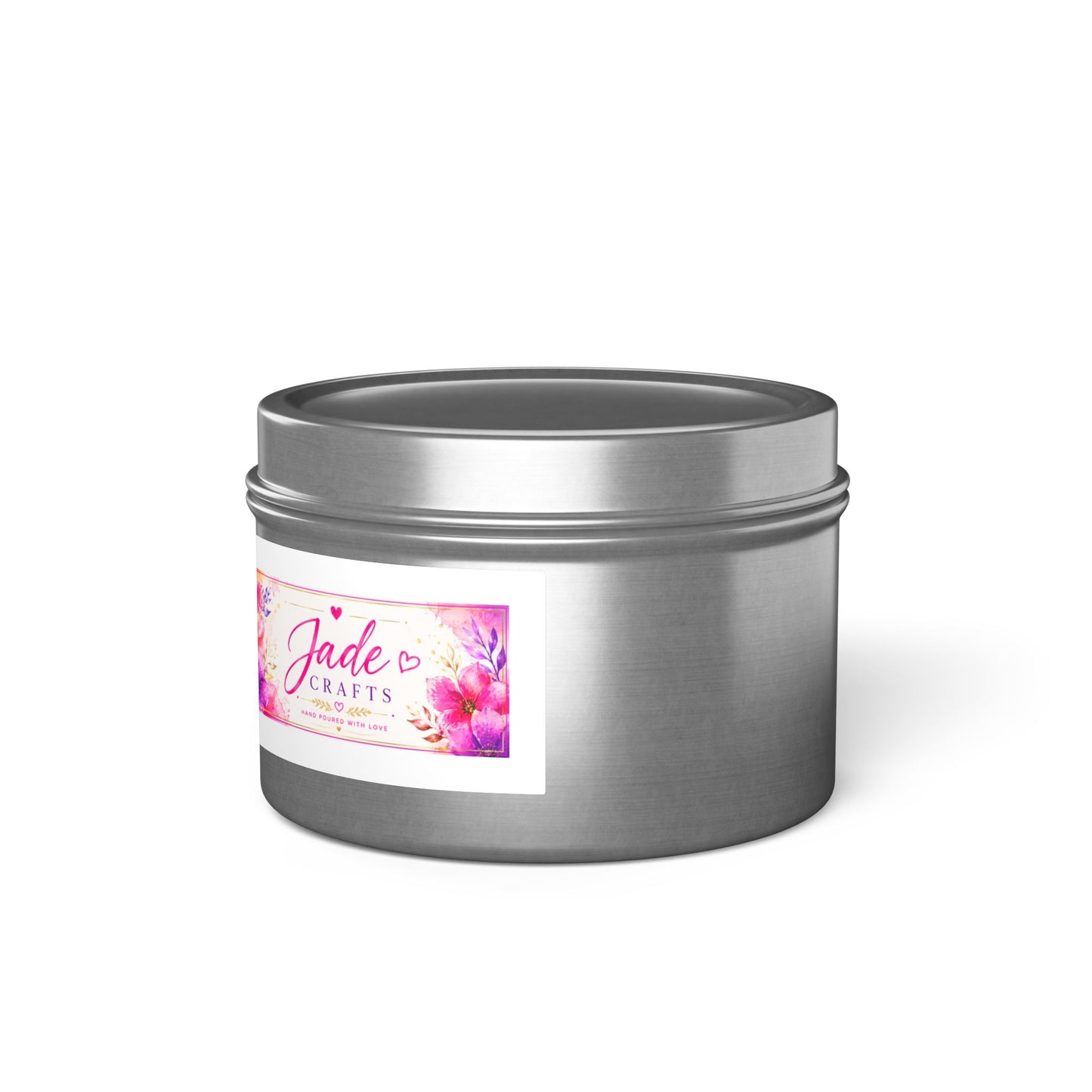 Floral Tin Candle
