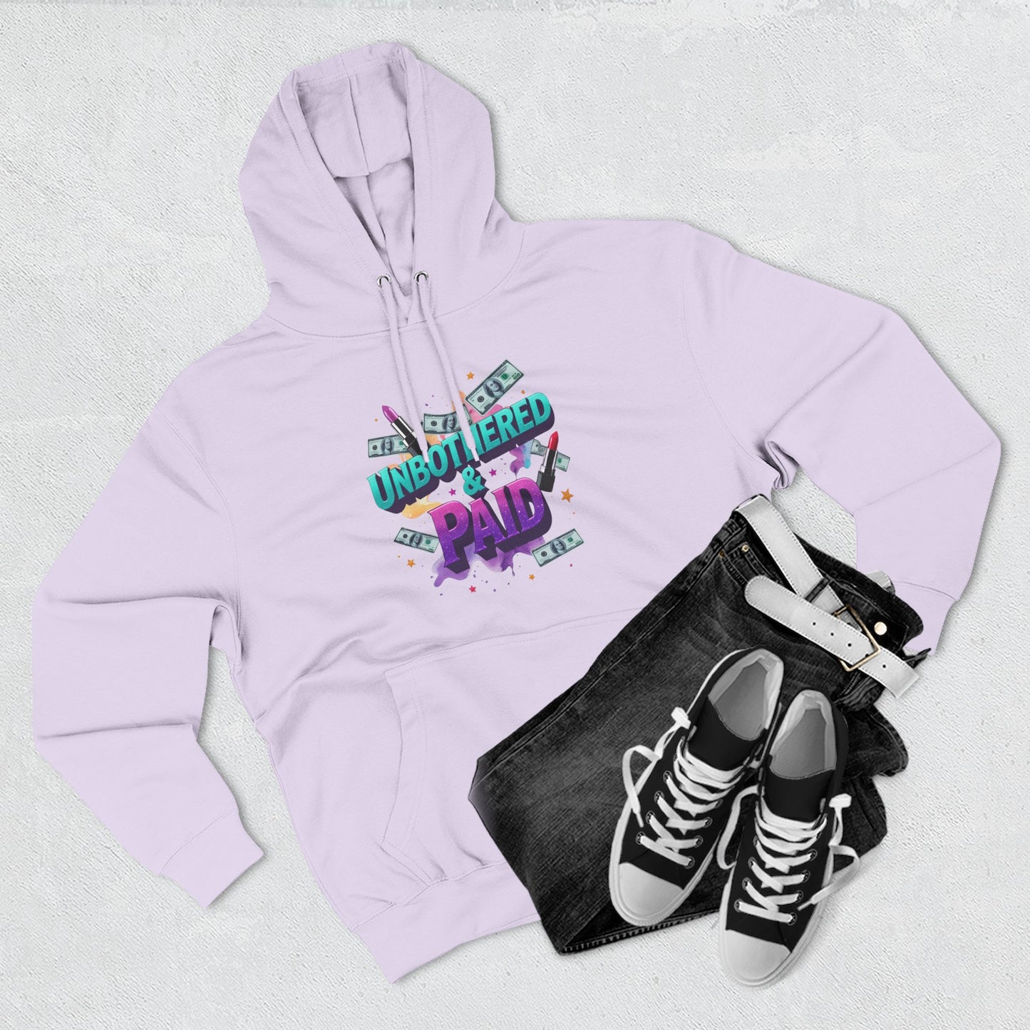 Unbothered & Paid' Fleece Hoodie