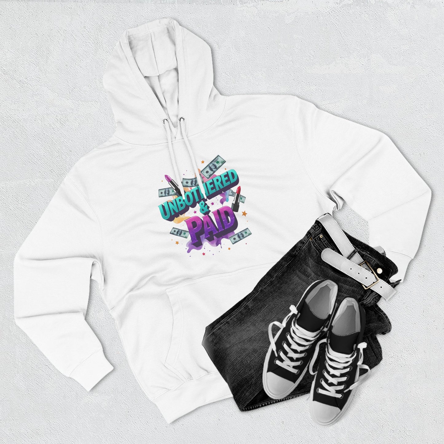 Unbothered & Paid' Fleece Hoodie