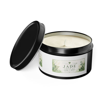 Botanical Jade Tin Candle