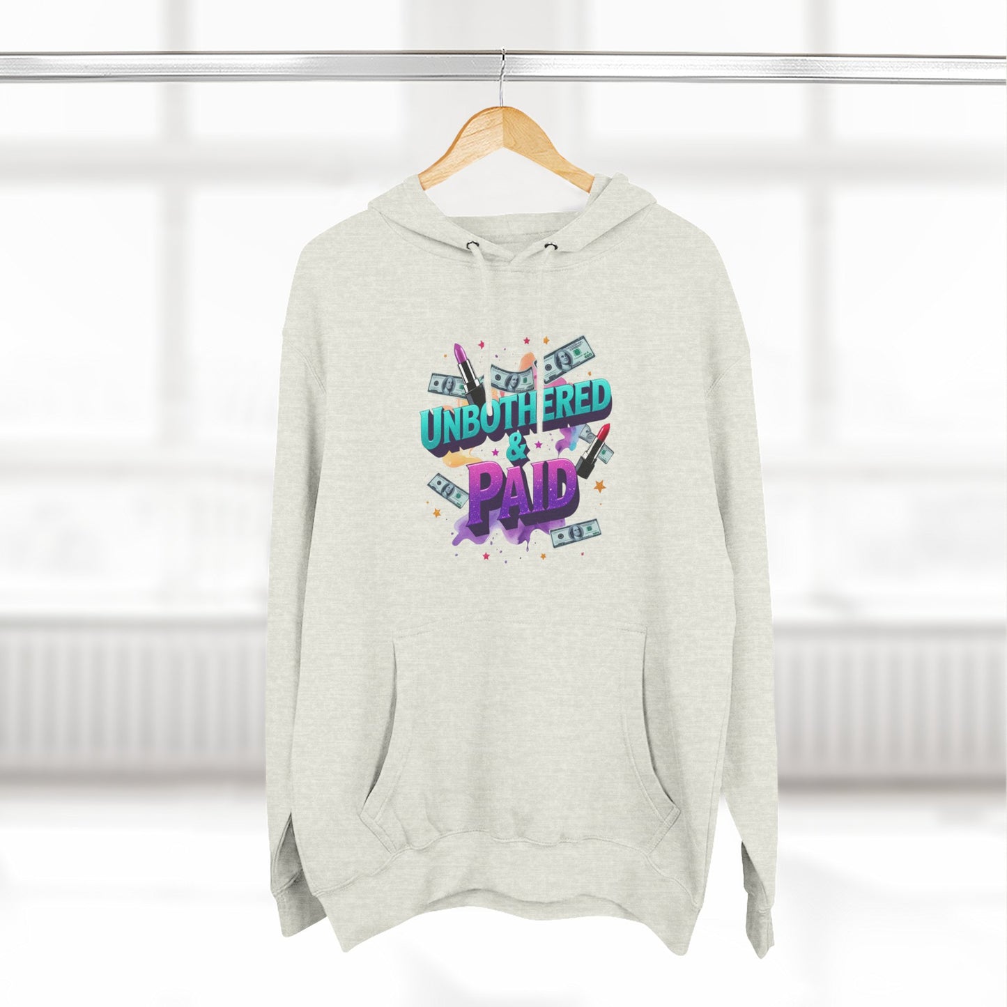 Unbothered & Paid' Fleece Hoodie