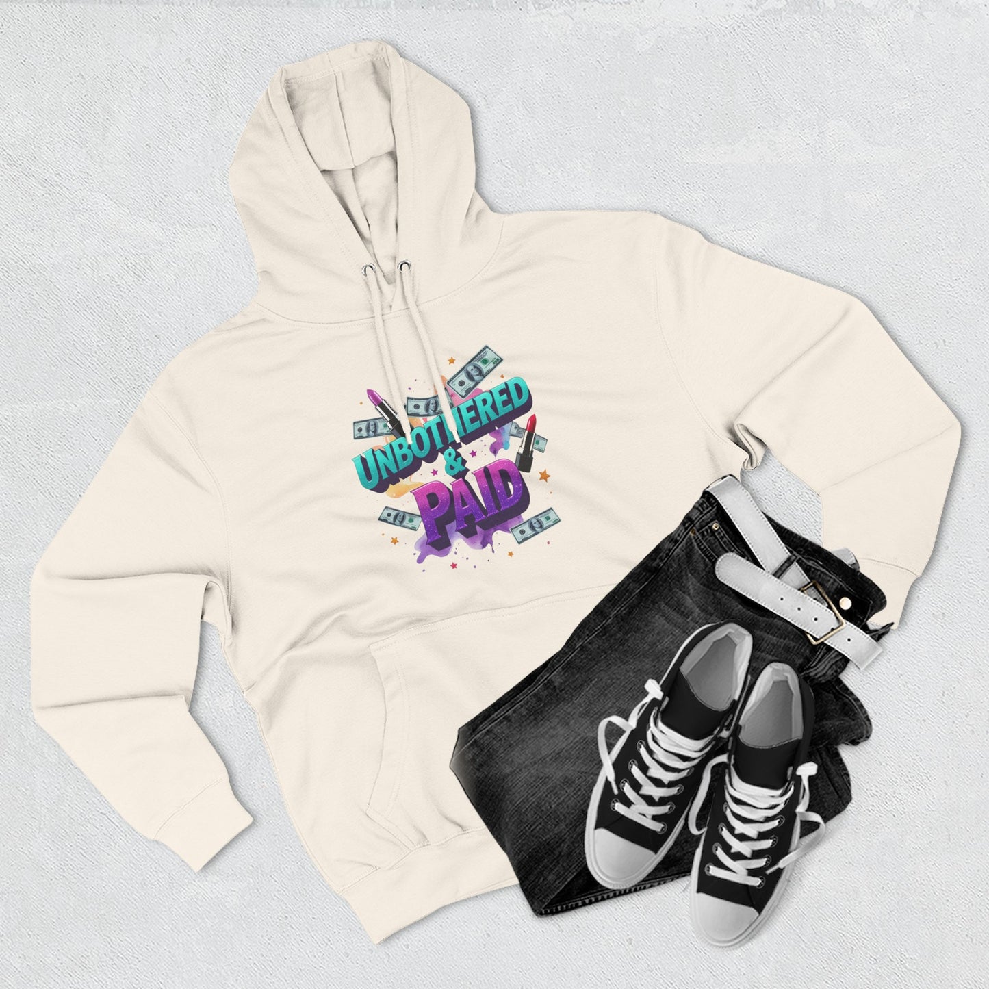 Unbothered & Paid' Fleece Hoodie