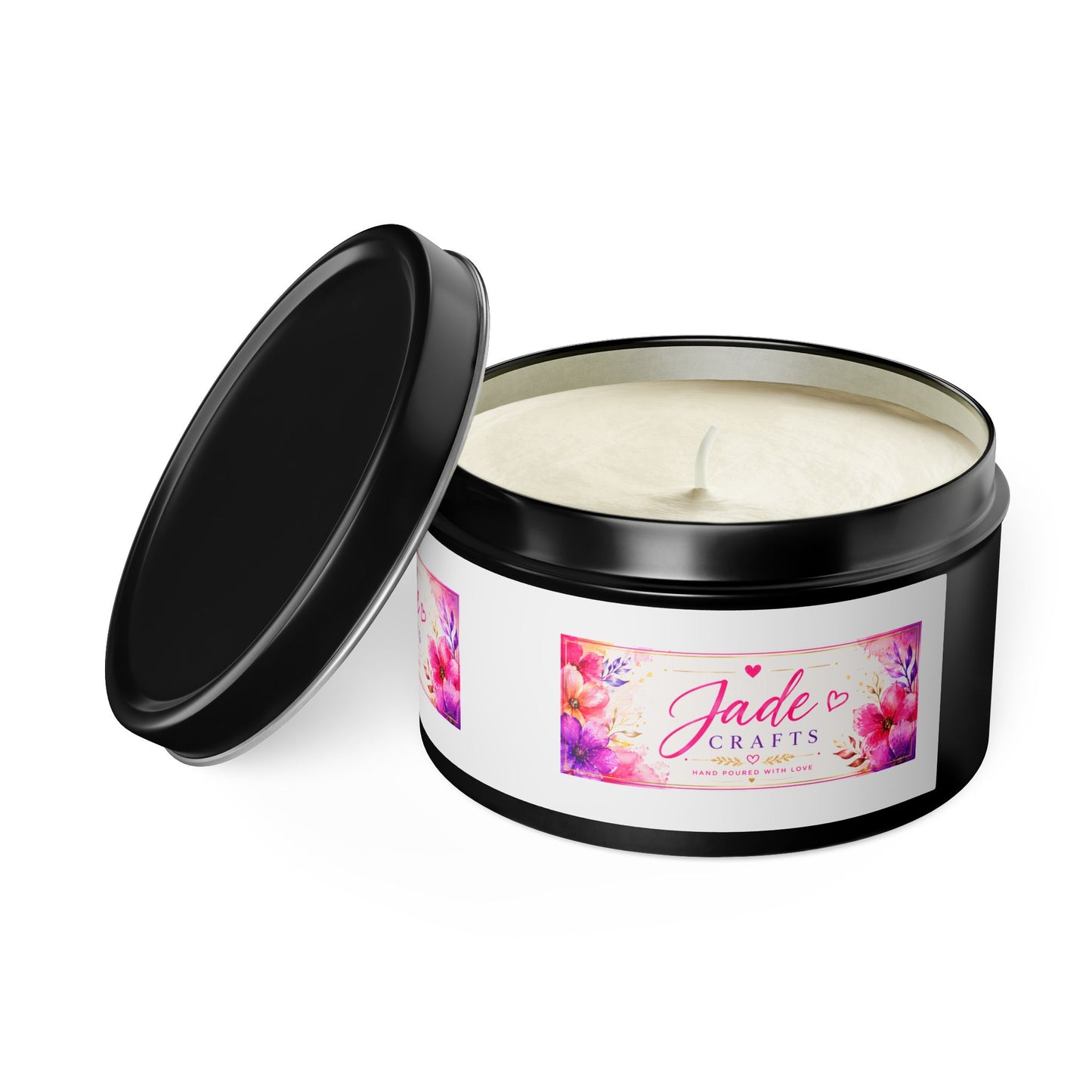 Floral Tin Candle