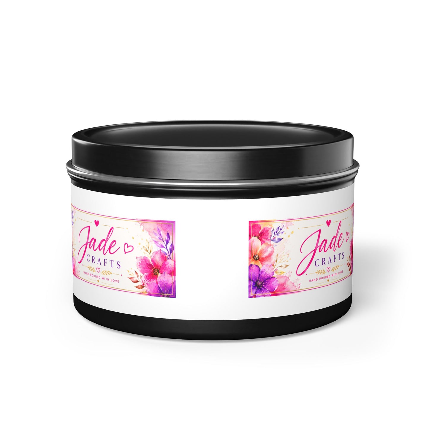 Floral Tin Candle